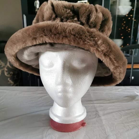 Vintage Headsup Suede Faux Fur Panama Hat - Picture 2 of 13